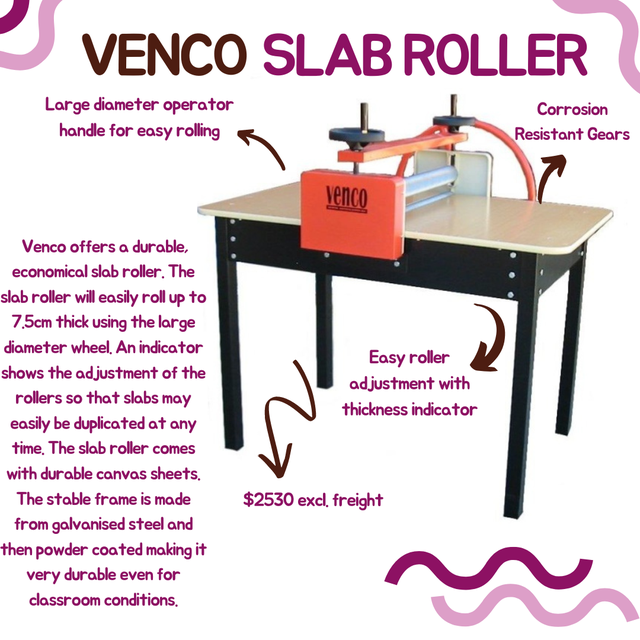 Venco Slab Roller 760mm Wide - Equipment, 1380 SLABROLLERS - Product Detail  - Walker Ceramics Australia